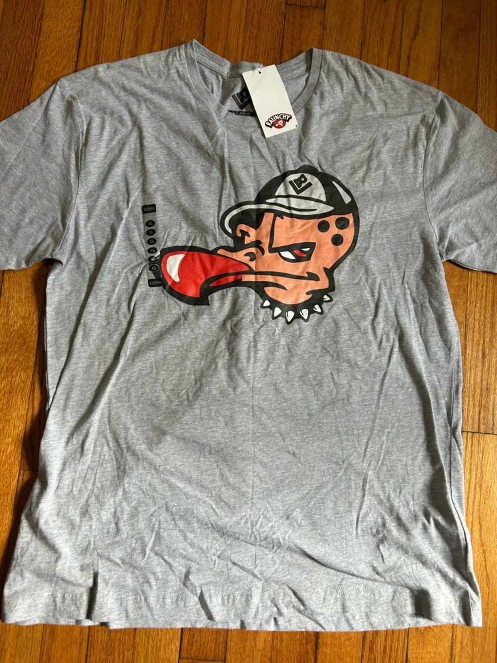 Raunchy Mens Gray T-Shirt Graphic Vulture Bird with Hat Crew Short Sleeve XL
